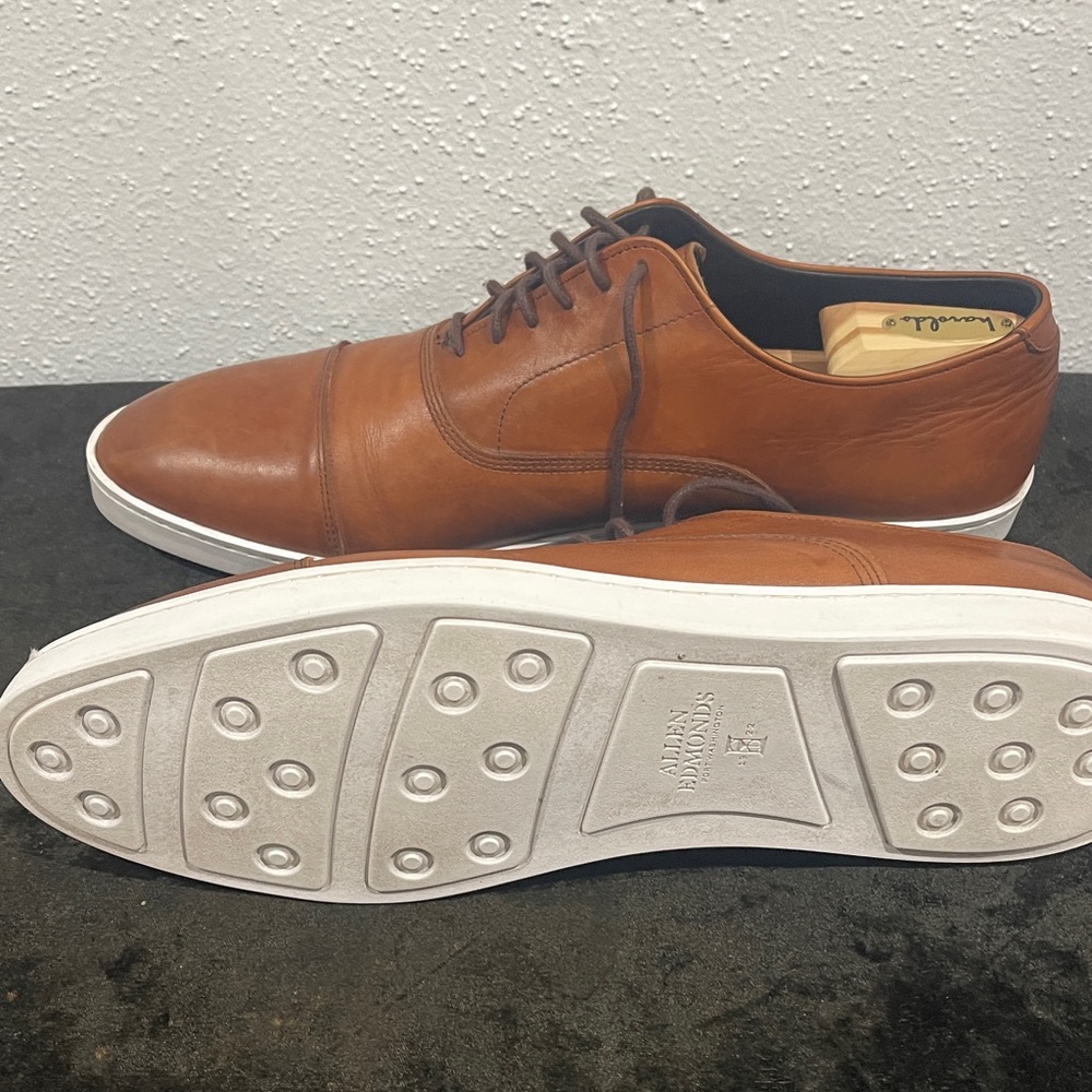 Allen Edmonds Tan Leather Oxfords